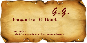 Gasparics Gilbert névjegykártya